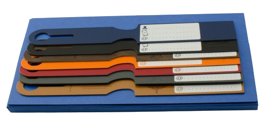 Etiquette à bagage en cuir recyclé Made in France  - 2