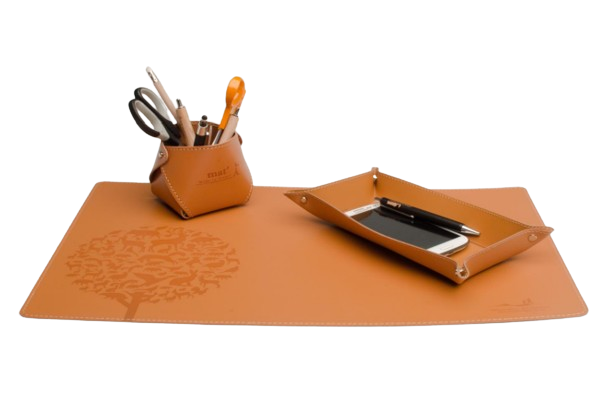 Pot a crayons en cuir recyclé Made in France -