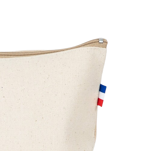 Trousse plate en coton bio fabriquée en France  - 4