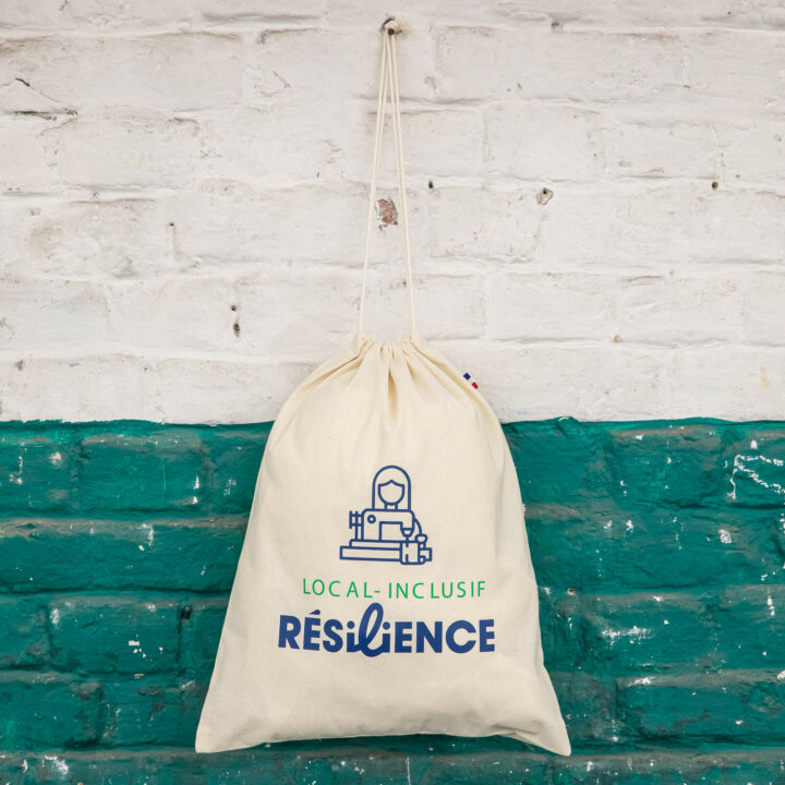 Pochon en coton recyclé fabriqué en France  -