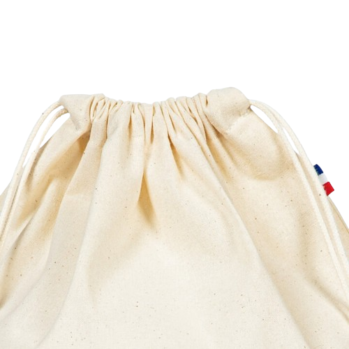 Pochon en coton recyclé fabriqué en France  -