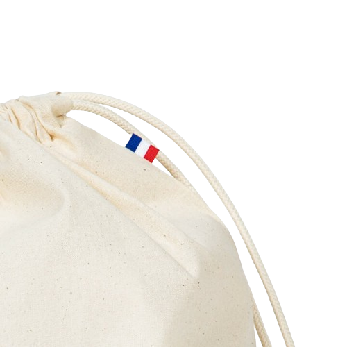 Pochon en coton recyclé fabriqué en France  -