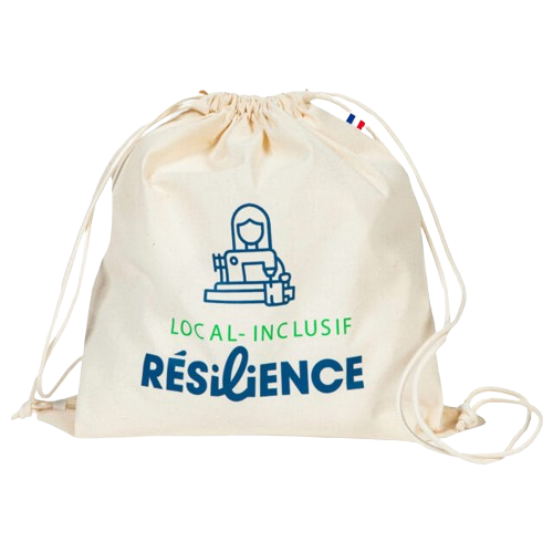 Pochon en coton recyclé fabriqué en France 