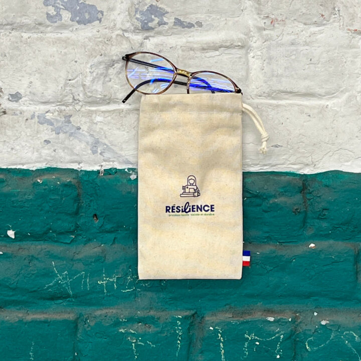 Etui à lunettes en coton bio fabriqué en France  -