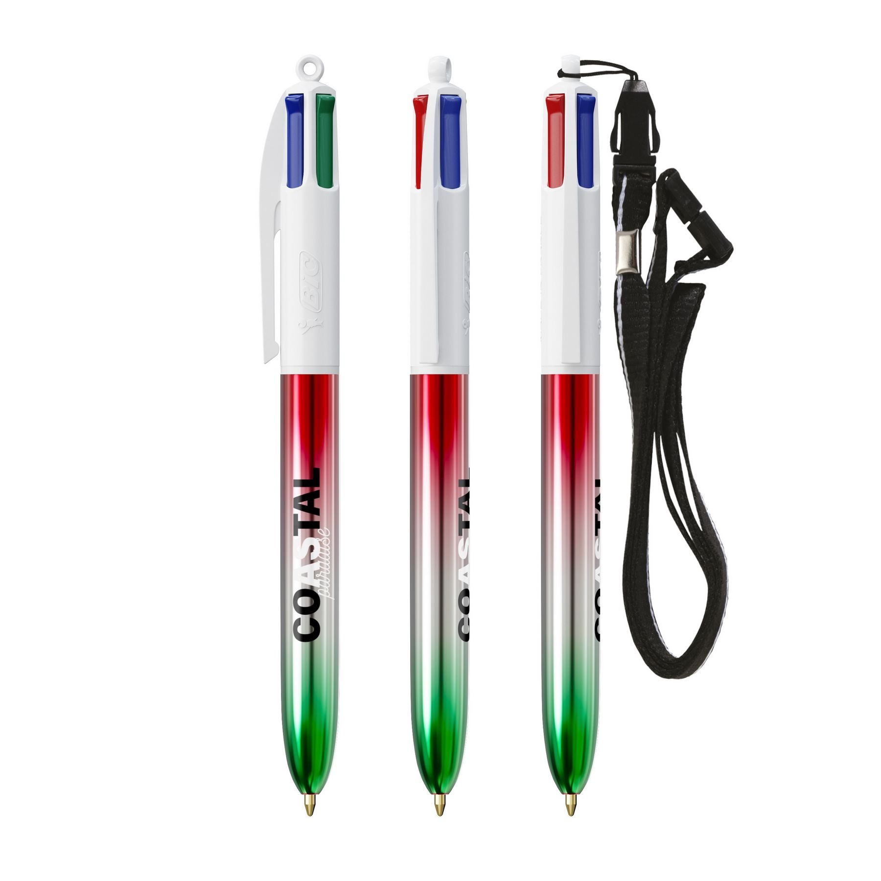 BIC® 4 Colours® Flags Collection avec lanyard