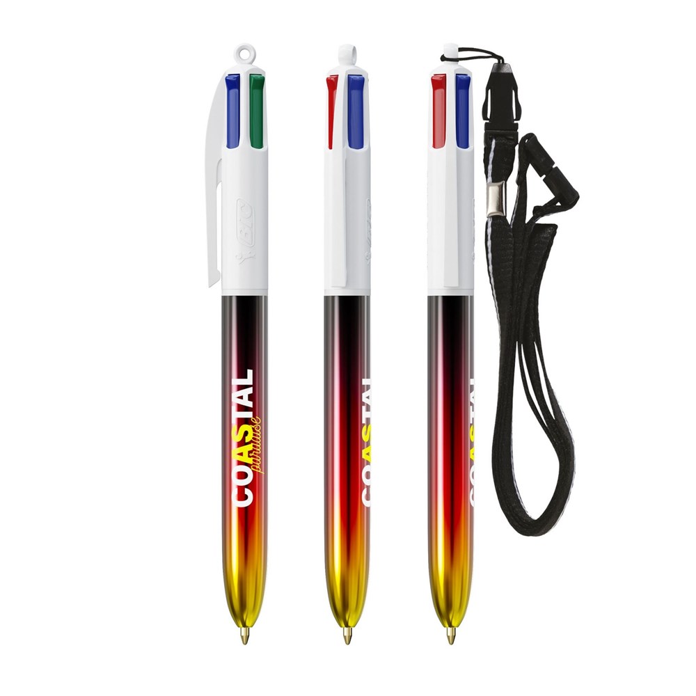 BIC® 4 Colours® Flags Collection avec lanyard - 2