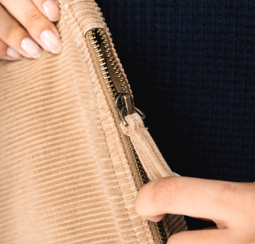 Pochette en velours côtelé en coton bio - 4