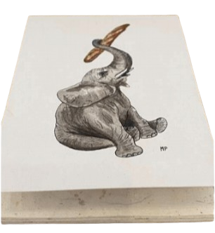 Bloc-notes en bouse d'éléphant  - 3