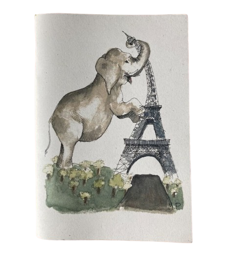 Carnet en bouse d'éléphant 