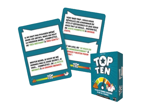 Jeu de cartes : Top Ten, jeu d'ambiance coopératif et original 