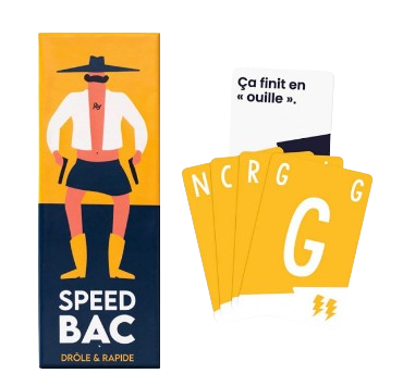 Jeu de cartes : Speed Bac, le petit bac en plus rapide