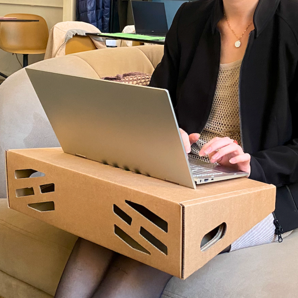 Support d'ordinateur en carton multi-fonction Made in France et personnalisable - 6