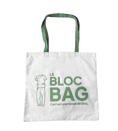 Tote Bag en blouses et tenues de bloc upcyclées - 2