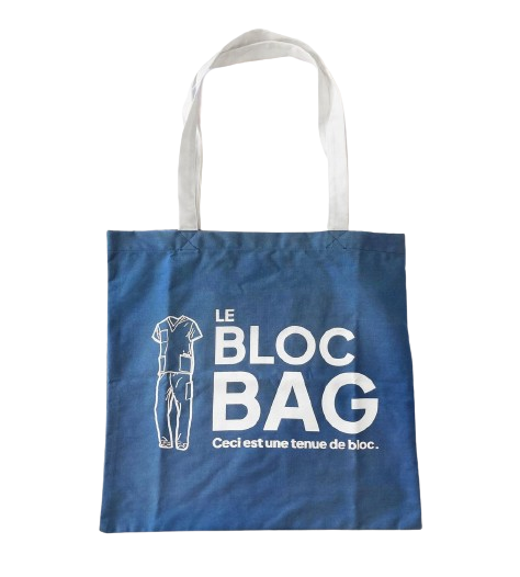 Tote Bag en blouses et tenues de bloc upcyclées - 3