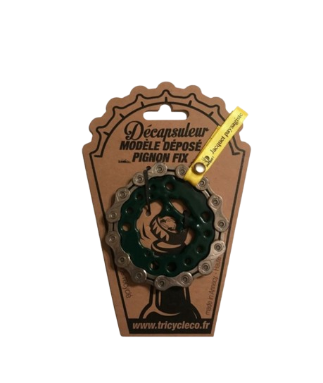 Décapsuleur en pignons fix de vélos upcyclés