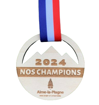 Médaille en bois contreplaqué