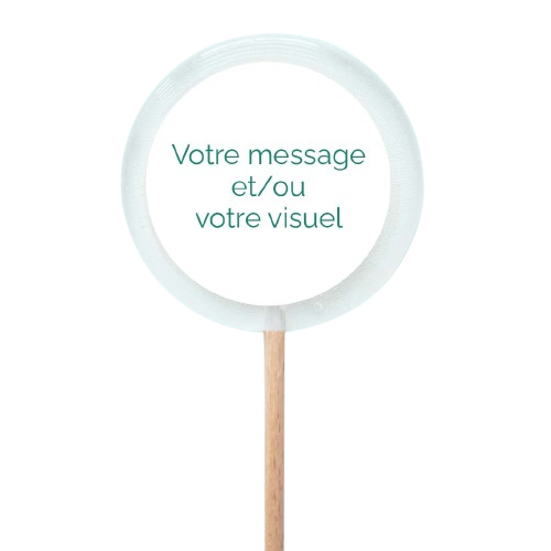 Sucette ronde personnalisable 