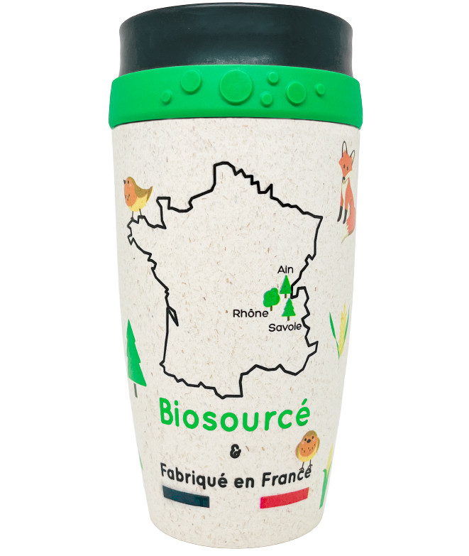 Mug biosourcé en fibre de bois 350 ml - Green Twizz -