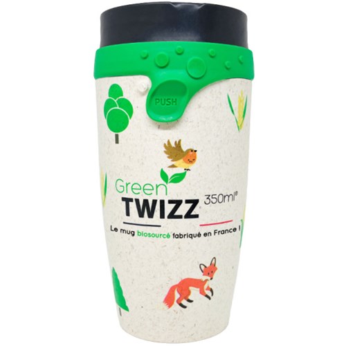 Mug biosourcé en fibre de bois 350 ml - Green Twizz