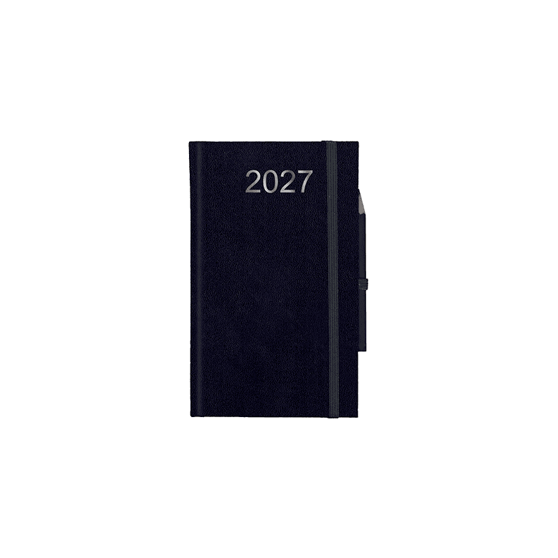 Agenda de chantier 2027 en cuir grainé synthétique - Gamme Pro