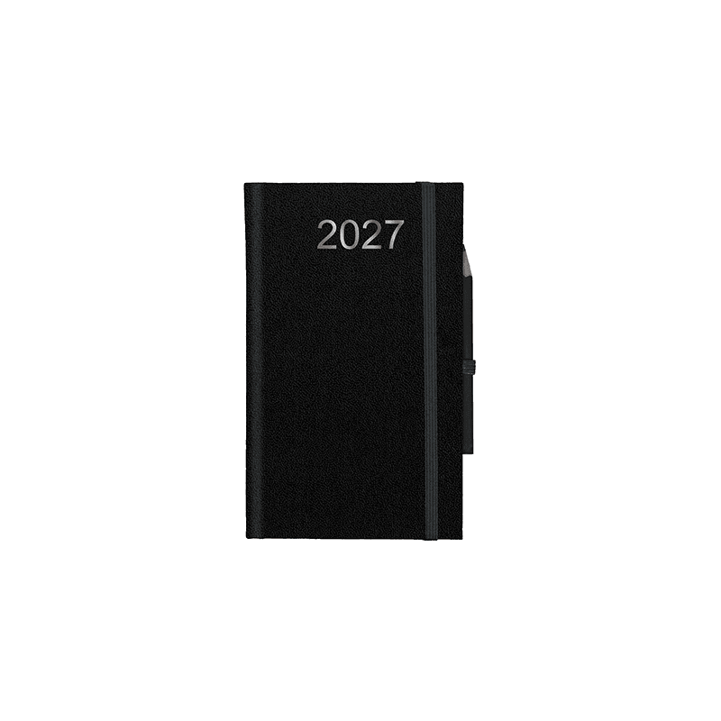 Agenda de chantier 2027 en cuir grainé synthétique - Gamme Pro - 2
