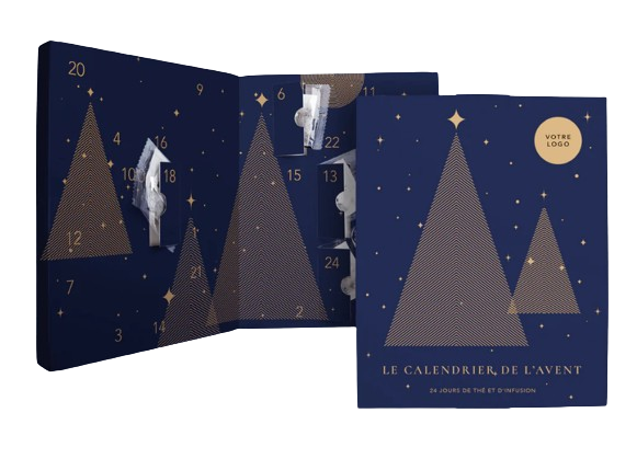 Calendrier de l'avent et ses 24 sachets de thé à infuser personnalisable - 2