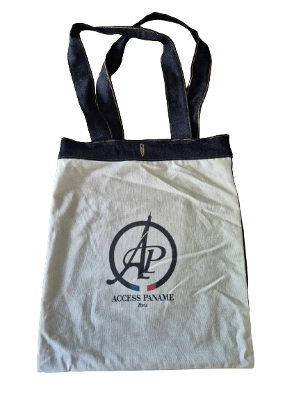 Top Bag en coton et denim upcyclé Made in France   - 2