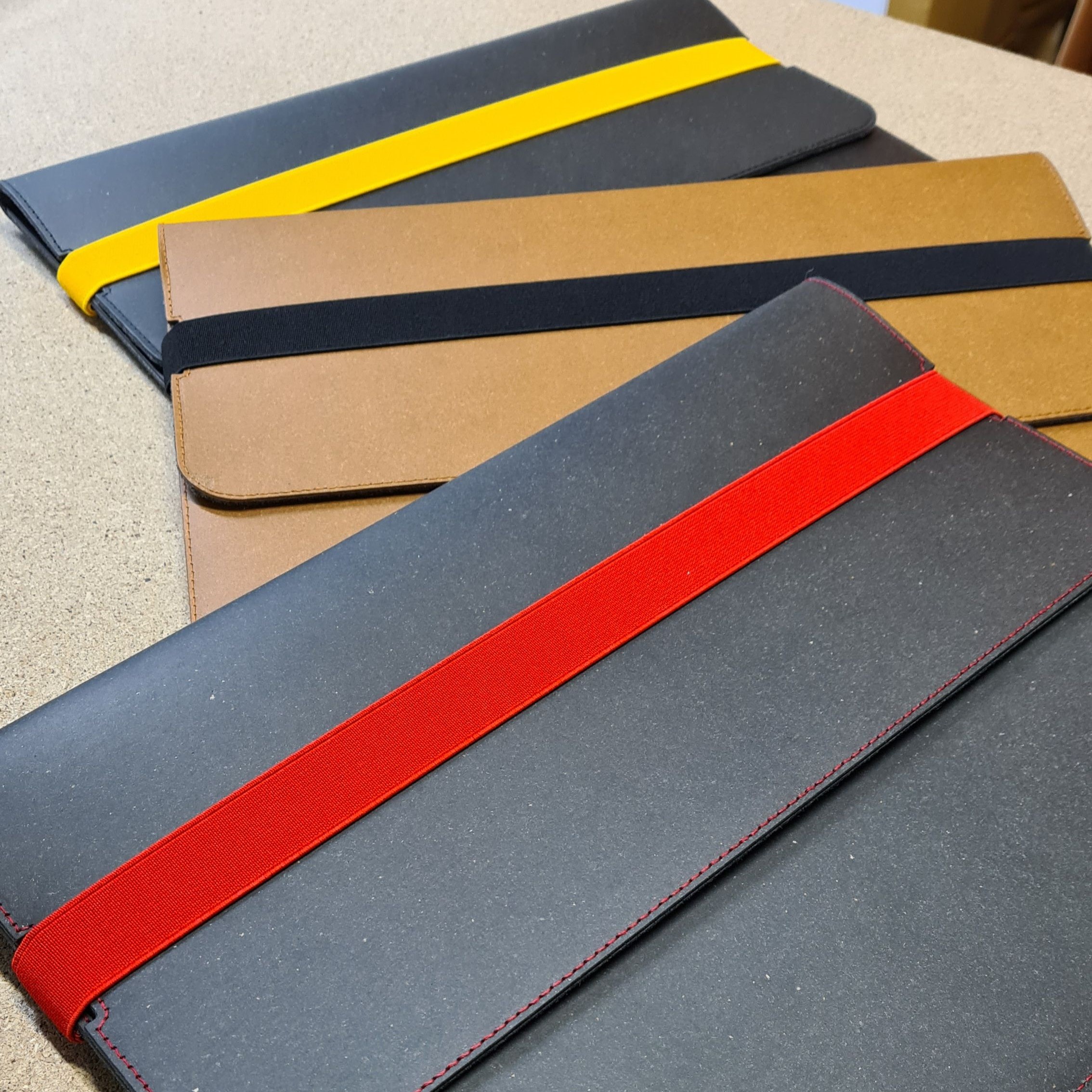 Pochette Notebook en cuir recyclé Made in France - 6