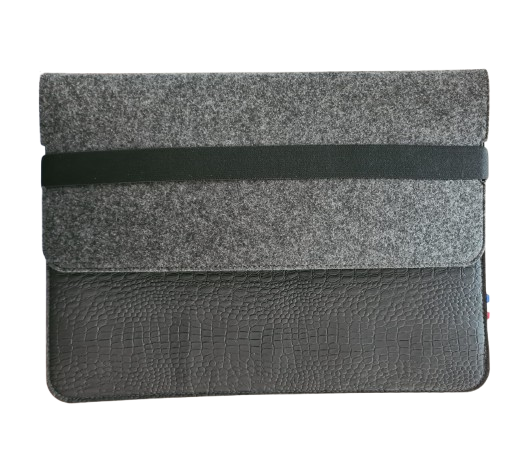 Pochette Notebook en cuir recyclé Made in France - 4