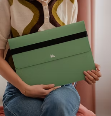 Pochette Notebook en cuir recyclé Made in France - 7