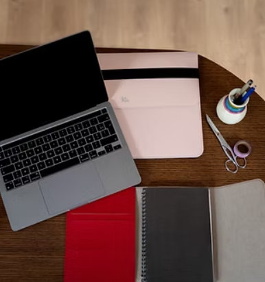 Pochette Notebook en cuir recyclé Made in France - 8