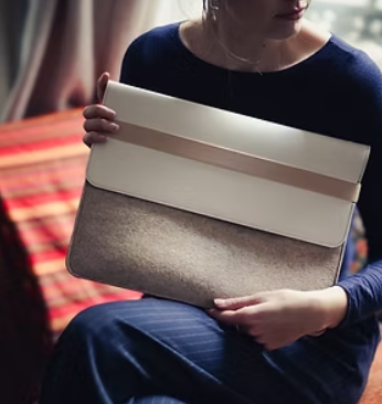 Pochette Notebook en cuir recyclé Made in France - 9