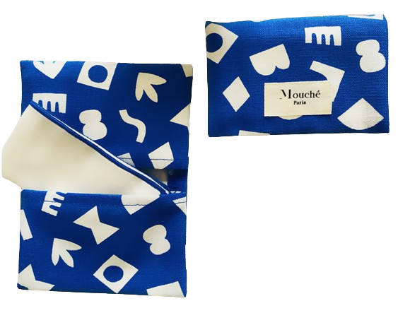 Pochette contenant 2 mouchoirs réutilisables -
