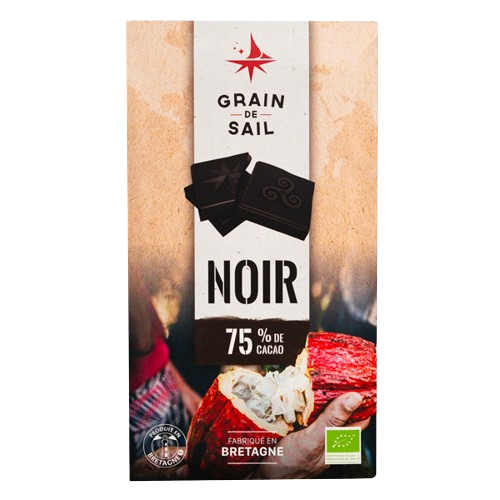 Tablette de chocolat noir bio - 75%