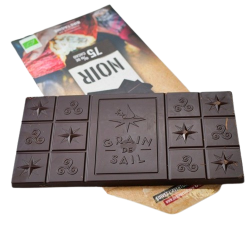 Tablette de chocolat noir bio - 75% -
