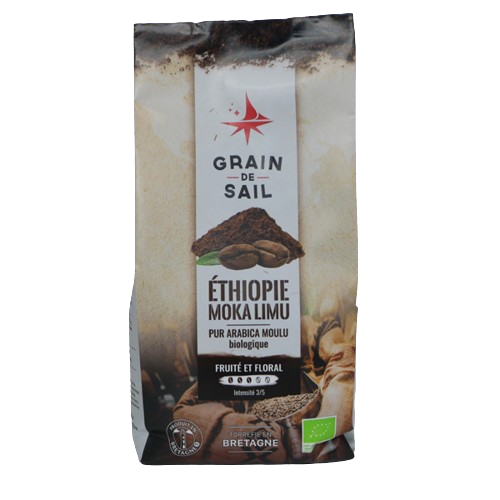Café moulu bio torréfié en France -
