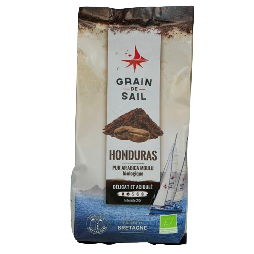 Café moulu bio torréfié en France -