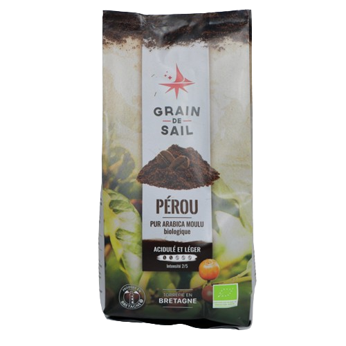 Café moulu bio torréfié en France -