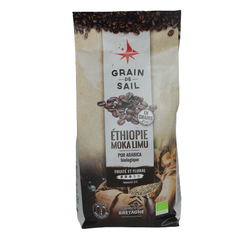 Café en grains bio torréfié en France  -