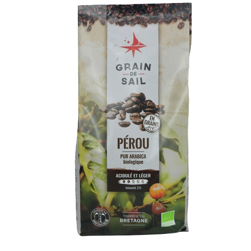 Café en grains bio torréfié en France  -