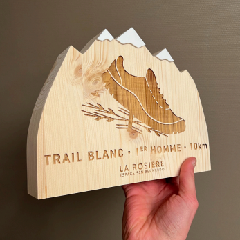 Trophée sur mesure en bois massif Made in France  - 2