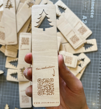 Marque-pages en bois Made in France  -