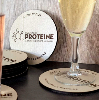 Dessous de verre en bois Made in France  -