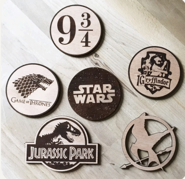 Dessous de verre en bois Made in France  -