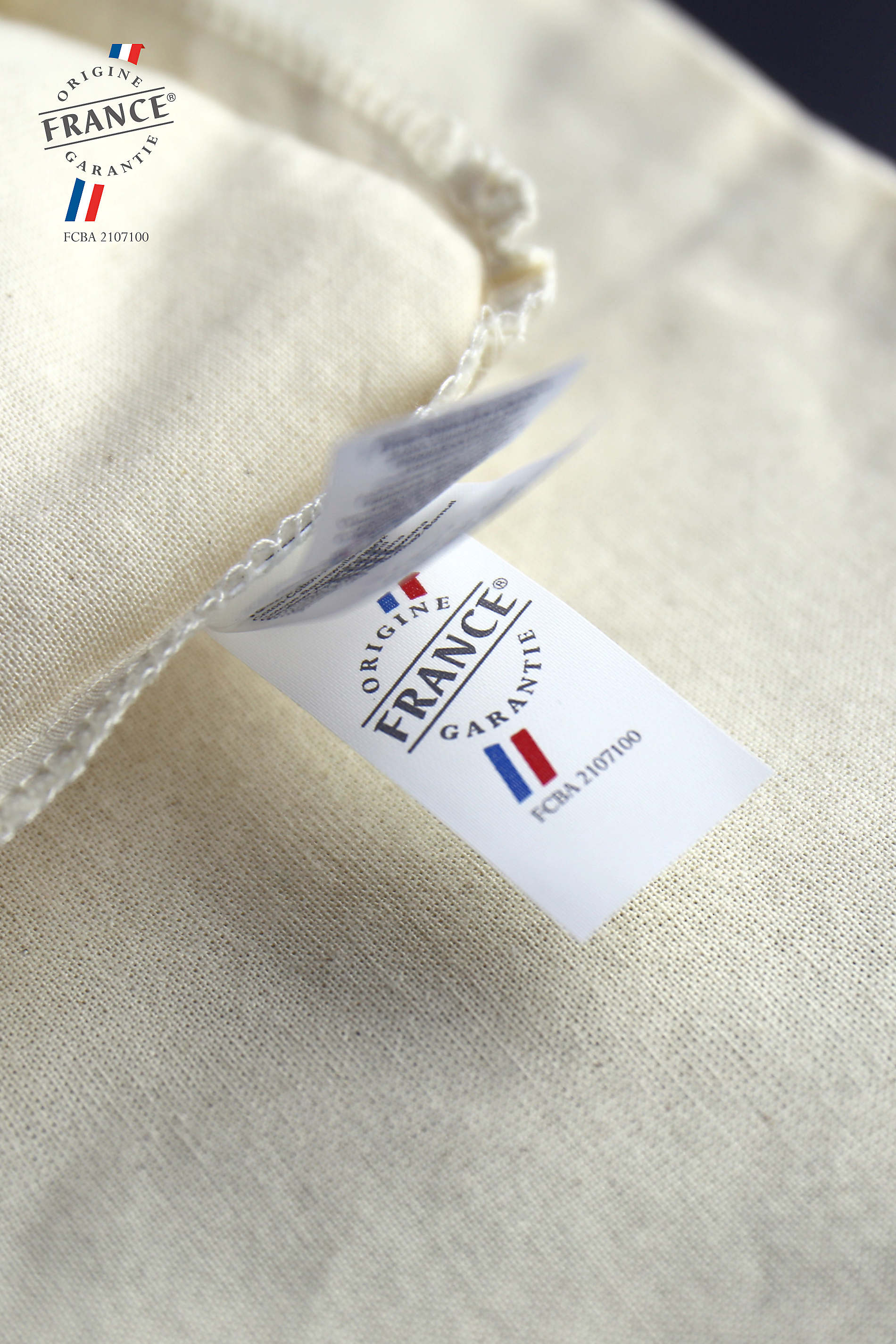 Trousse zippée en coton bio Made in France - Maé -