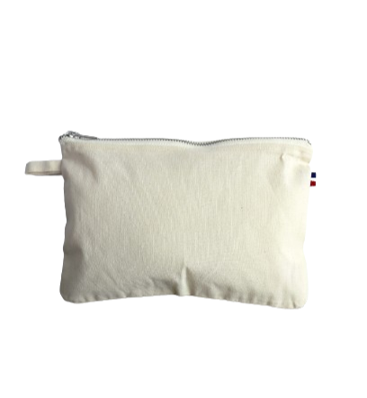 Trousse zippée en coton bio Made in France - Maé