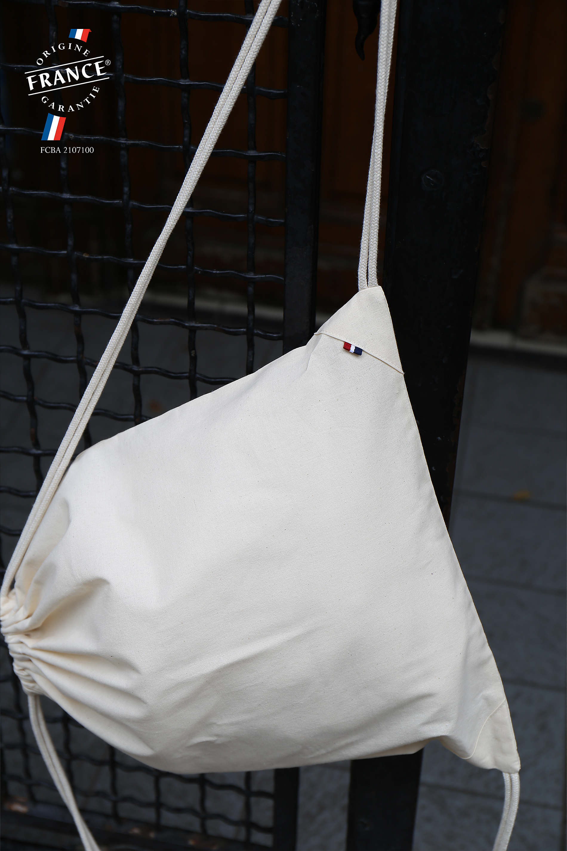 Sac à dos en coton bio Made in France - Cöme -