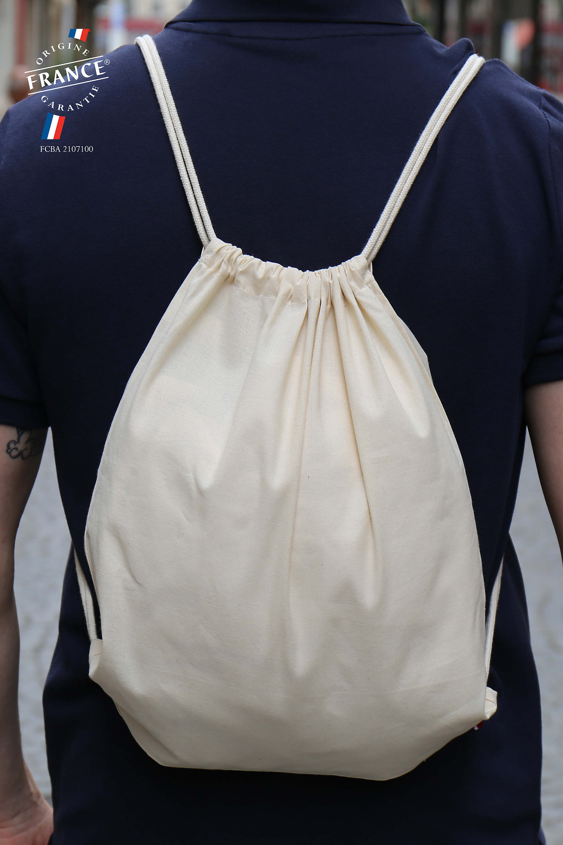 Sac à dos en coton bio Made in France - Cöme -