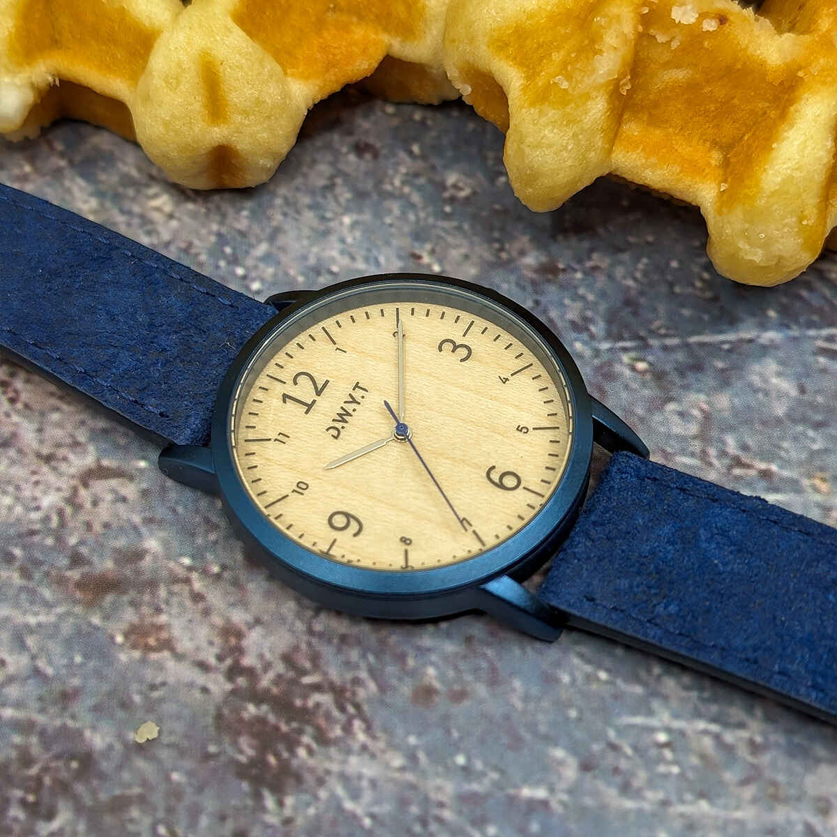 Montre en bois mixte - Blue Berry - 9