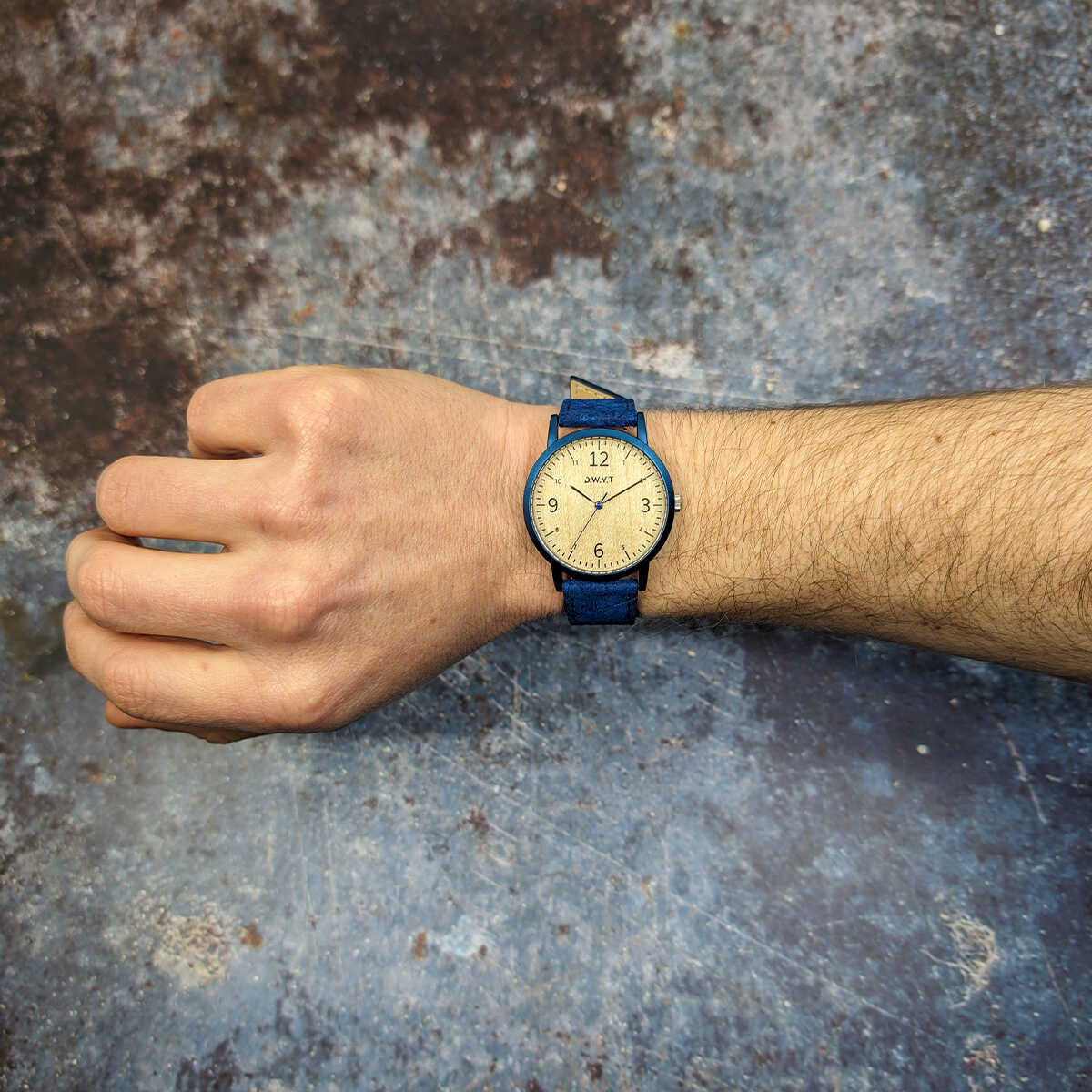 Montre en bois mixte - Blue Berry - 10